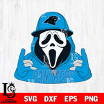 Carolina Panthers Horror Character Ghostface Sport Svg Eps Dxf Png File, Digital Download, Instant Download