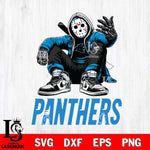 Carolina Panthers Jason Voorhees Halloween SVG Svg Eps Dxf Png File, Digital Download, Instant Download