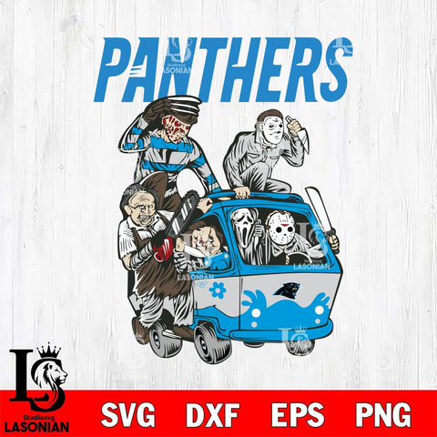 Carolina Panthers Jason Voorhees Horror 10 Svg Eps Dxf Png File, NFL svg, Digital Download, Instant Download