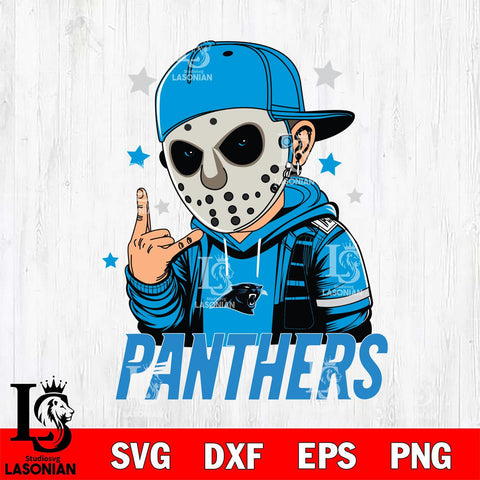 Carolina Panthers Jason Voorhees Horror 9 Svg Eps Dxf Png File, NFL svg, Digital Download, Instant Download