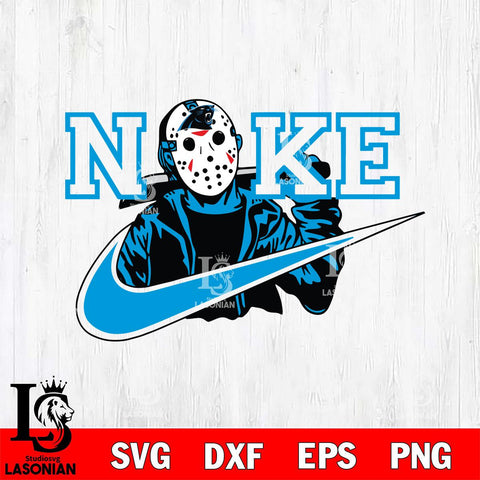 Carolina Panthers Jason Voorhees Nike Svg Eps Dxf Png File, Digital Download, Instant Download