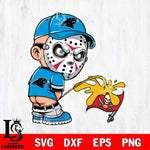 Carolina Panthers Jason Voorhees Piss On Tampa Bay Buccaneers Svg Eps Dxf Png File, Digital Download, Instant Download