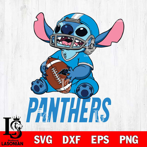 Carolina Panthers Lilo and stitch Football SVG DXF EPS PNG FILE, Stitch File Cut,NFL Digital Download,Instant Download, Silhouette