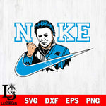 Carolina Panthers Michael Myers Nike Svg Eps Dxf Png File, Digital Download, Instant Download