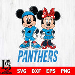 Carolina Panthers Mickey And Minnie Rugby Svg Eps Dxf Png File, NFL svg , Digital Download , Instant Download, Cricut File