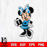 Carolina Panthers Minnie Mouse Svg Eps Dxf Png File, Digital Download, Instant Download