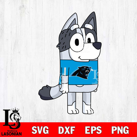 Carolina Panthers Muffin Bluey NFL Svg Eps Dxf Png File, Digital Download, Instant Download