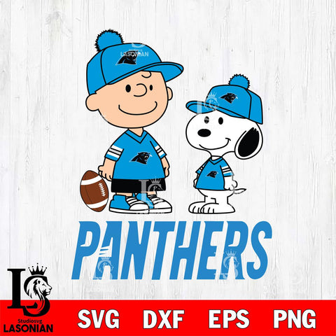 Carolina Panthers Peanuts Snoopy Friends Football SVG DXF EPS PNG FILE,Snoopy File Cut, Nfl Digital Download,Instant Download, Silhouette