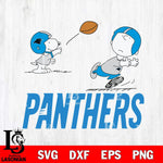 Carolina Panthers Peanuts play football SVG DXF EPS PNG FILE,Snoopy File Cut, Nfl Digital Download,Instant Download, Silhouette