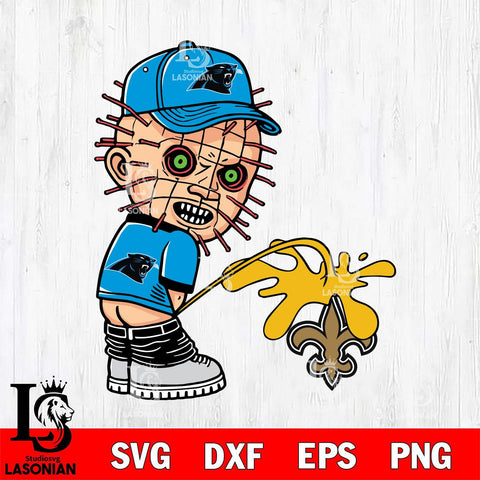 Carolina Panthers Pinhead Piss On New Orleans Saints Svg Eps Dxf Png File, Digital Download, Instant Download