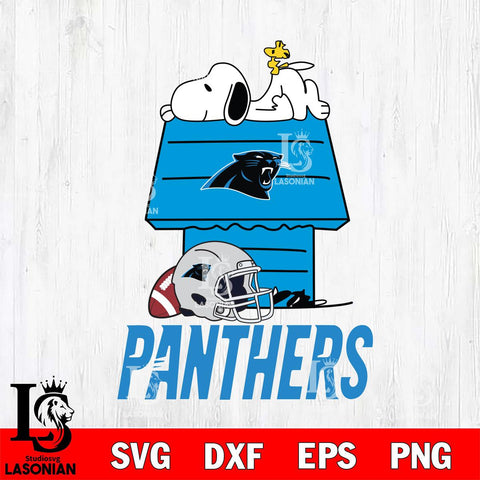 Carolina Panthers Snoopy Chill Football SVG DXF EPS PNG FILE,Snoopy File Cut, Nfl Digital Download,Instant Download, Silhouette