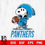 Carolina Panthers Snoopy Football Svg Eps Dxf Png File, NFL svg , Digital Download , Instant Download, Cricut File