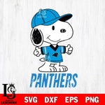 Carolina Panthers Snoopy football SVG DXF EPS PNG FILE,Snoopy File Cut, Nfl Digital Download,Instant Download, Silhouette