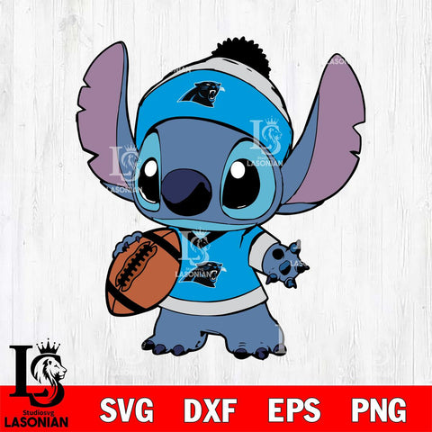 Carolina Panthers Stitch Svg Eps Dxf Png File, Digital Download, Instant Download