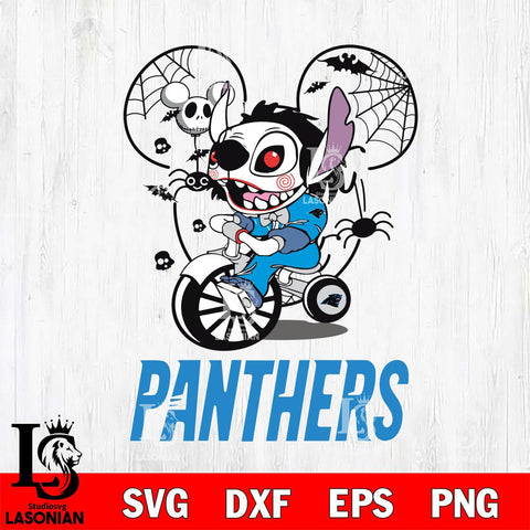 Carolina Panthers Stitch Jigsaws Halloween Svg Eps Dxf Png File, Digital Download, Instant Download