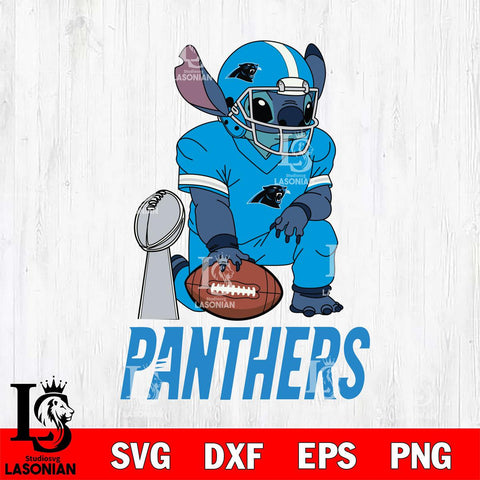 Carolina Panthers Stitch Vince Lombardi Trophy SVG DXF EPS PNG FILE, NFL File Cut, Digital Download,Instant Download, Silhouette, Cricut