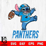Carolina Panthers Stitch dance rugby ball SVG DXF EPS PNG FILE, Stitch File Cut,NFL Digital Download,Instant Download, Silhouette
