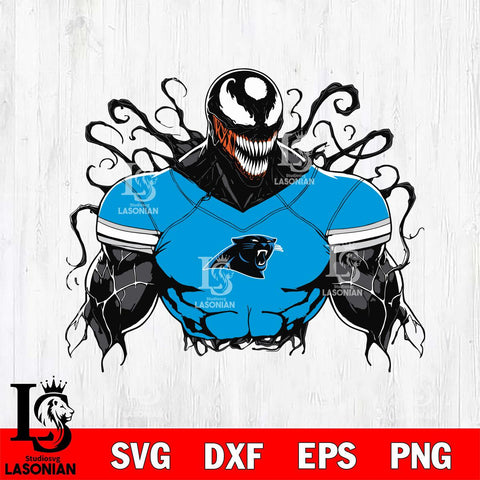 Carolina Panthers Venom Marvel Svg Eps Dxf Png File, Digital Download, Instant Download