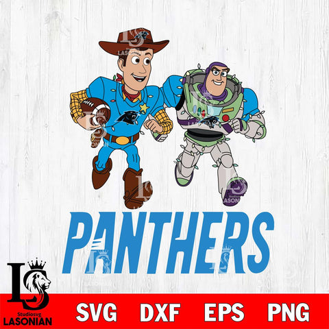Carolina Panthers Woody & Buzz Lightyear Football Cricut,Christmas SVG DXF EPS PNG FILE, Digital Download,Instant Download, Silhouette