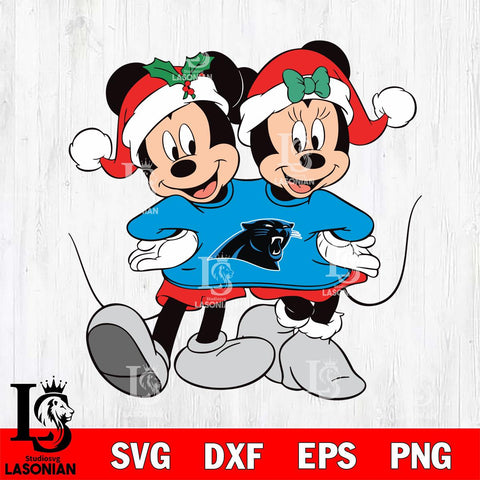Carolina Panthers mickey christmas 11 Svg Eps Dxf Png File, Digital Download, Instant Download