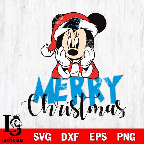 Carolina Panthers mickey christmas 1 Svg Eps Dxf Png File, Digital Download, Instant Download