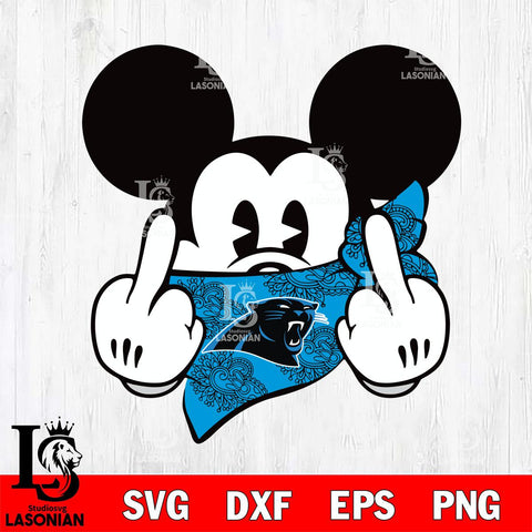 Carolina Panthers mickey christmas 4 Svg Eps Dxf Png File, Digital Download, Instant Download