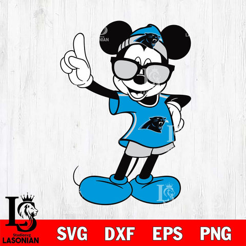 Carolina Panthers mickey christmas 5 Svg Eps Dxf Png File, Digital Download, Instant Download
