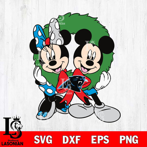 Carolina Panthers mickey christmas 7 Svg Eps Dxf Png File, Digital Download, Instant Download