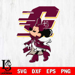 Central Michigan Chippewas Glamorous Minnie Svg Eps Dxf Png File, Digital Download, Instant Download