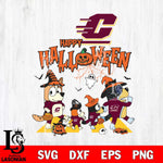 Central Michigan Chippewas Bluey Halloween Family Svg Eps Dxf Png File, Digital Download, Instant Download