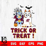 Central Michigan Chippewas Bluey Trick or Treat Halloween Svg Eps Dxf Png File, Digital Download, Instant Download