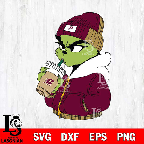 Central Michigan Chippewas Boujee Grinch 6 Svg Eps Dxf Png File, Digital Download, Instant Download