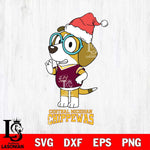Central Michigan Chippewas Christmas Bluey Honey Sport Cut Files,Bluey Cricut,Christmas Svg , Bluey svg , Digital Download, dxf eps png pdf file
