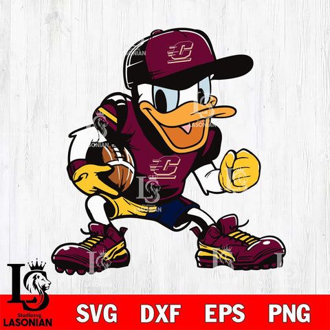 Central Michigan Chippewas Donal Duck Svg Eps Dxf Png File, NCAA svg, Digital Download, Instant Download