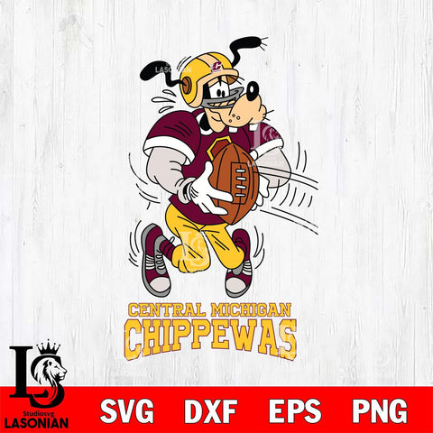 Central Michigan Chippewas Goofy Sport Football SVG DXF EPS PNG FILE,NCAA svg ,Football Digital Download,Instant Download, Silhouette