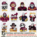 Central Michigan Chippewas Halloween Bundle 12 SVG Svg Eps Dxf Png File, NCAA bundle svg, Digital Download, Instant Download