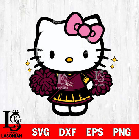 Central Michigan Chippewas Hello Kitty Cheerleader Svg Eps Dxf Png File, Digital Download, Instant Download