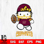 Central Michigan Chippewas Hello Kitty NCAA 4 Svg Eps Dxf Png File, Digital Download, Instant Download