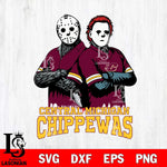 Central Michigan Chippewas Jason Voorhees 8 Svg Eps Dxf Png File, Digital Download