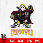 Central Michigan Chippewas Jason Voorhees Halloween SVG Svg Eps Dxf Png File, Digital Download, Instant Download