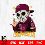 Central Michigan Chippewas Jason Voorhees Horror 9 Svg Eps Dxf Png File, NCAA svg, Digital Download, Instant Download