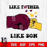Central Michigan Chippewas Like Father Like Son Svg Eps Dxf Png File, Digital Download, Instant Download