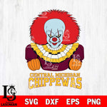 Central Michigan Chippewas Pennywise Horror Sport 3 Svg Eps Dxf Png File, Digital Download