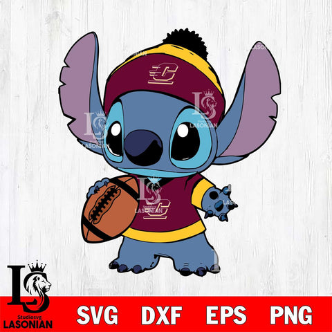 Central Michigan Chippewas Stitch Svg Eps Dxf Png File, NCAA svg, Digital Download, Instant Download