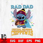 Central Michigan Chippewas Stitch Rad Dad SVG DXF EPS PNG FILE, NCAA File Cut,Digital Download,Instant Download