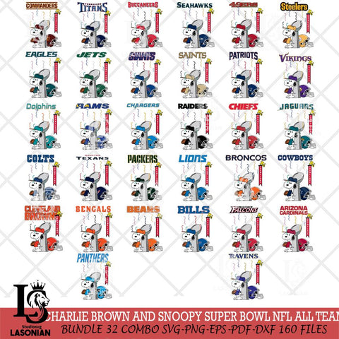 Charlie Brown and Snoopy Super Bowl NFL Svg Eps Dxf Png File, NFL svg , Digital Download , Instant Download, Cricut File