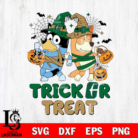 Charlotte 49ers Bluey Trick or Treat Halloween 2 Svg Eps Dxf Png File, Digital Download, Instant Download