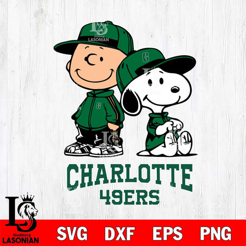 Charlotte 49ers Charlie Brown Snoopy Champions Svg Eps Dxf Png File, NCAA svg , Digital Download , Instant Download, Cricut File