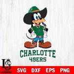 Charlotte 49ers Goofy Cowboy Sport SVG DXF EPS PNG FILE,NCAA svg ,Football Digital Download,Instant Download, Silhouette