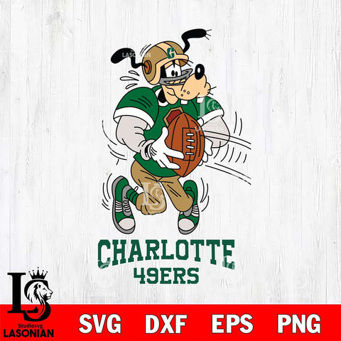 Charlotte 49ers Goofy Sport Football SVG DXF EPS PNG FILE,NCAA svg ,Football Digital Download,Instant Download, Silhouette